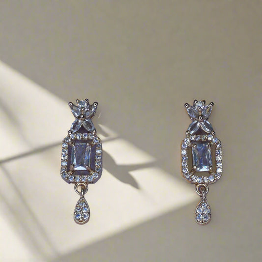 Lunaa Luxe “Regalia Drops” Crystal Dangler Earrings